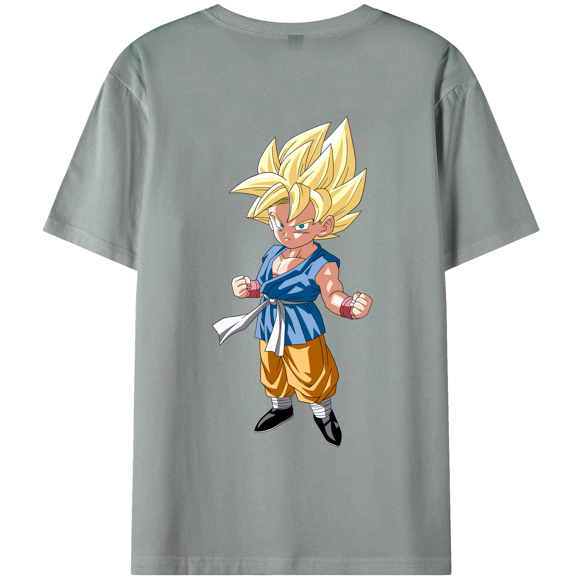 （画像用） ドラゴンボール 孫 悟飯（そんごはん）DRAGON BALL Son Gohan 綿100％ メンズ半袖Tシャツ（バックプリント） 通気性